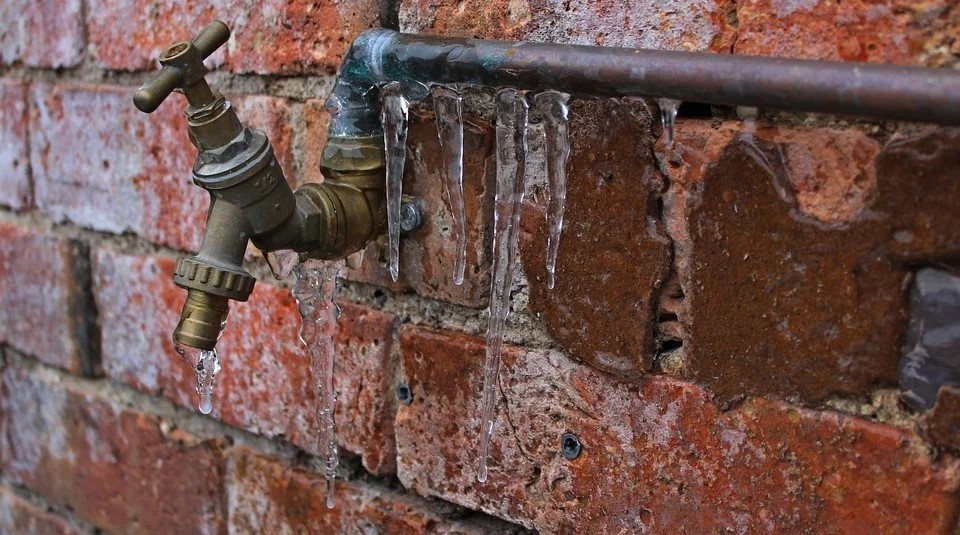 Bevroren waterleiding
